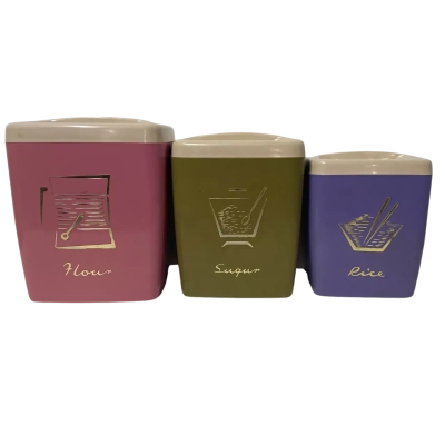 Retro Vintage Kitchen Wear Canisters