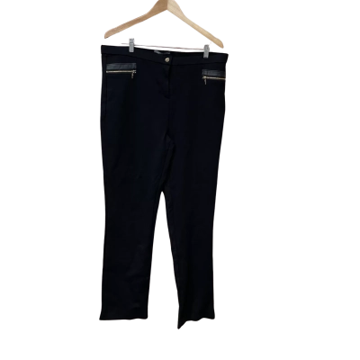 BNWT Liz Jordan Womens Size 18 Black Zip Ponte Pant RRP $99.99