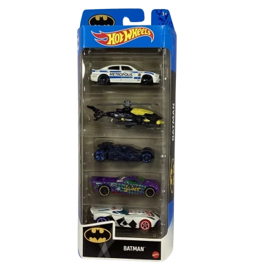 Batman 5 Car Set By Hot Wheels