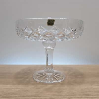 Vintage Violette Crystal Compote
