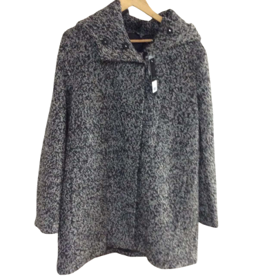 Emerge Womens  Size 16 Winter Coat Black  / Pattern / White 