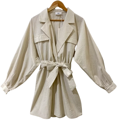 Calli Womens Size 12 Mini Dress Off White