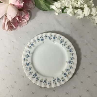 Royal Albert "Memory Lane" Blue Floral Bone China Side Plate