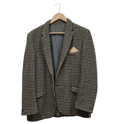 Harris Tweed Mens Size M Green / Grey / Red 