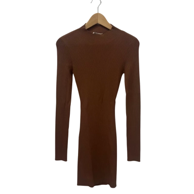 Bec & Bridge Womens  Size 8 Long Sleeve Dress Brown 