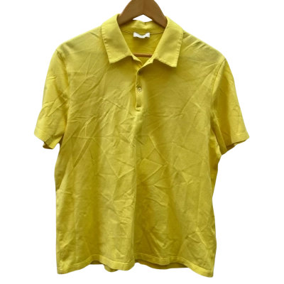 COS Mens Size M Yellow Polo Shirt 
