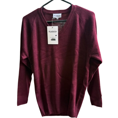 Academy Brand Kids Acrylic Burgundy Pullover Size 18