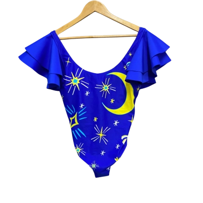 Bonfire The Label Womens  Size M Onepiece Bathers Blue RRP $249