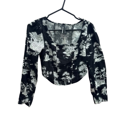 Dangerfield Womens  Size 4 Black/White Long Sleeve 