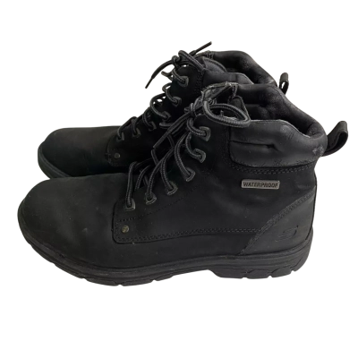 Skechers Mens  Size 10 Segment-Amson Waterproof Boots Black