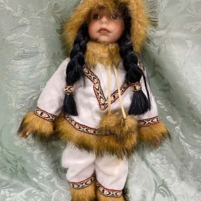 Native Alaskan Porcelain Doll