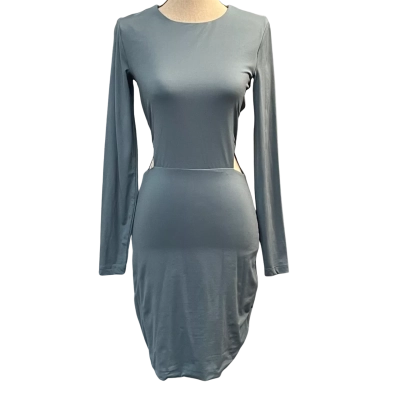 Kookai Womens Size S Bodycon/Long Sleeve/Midi Dress Blue/Green/Olive