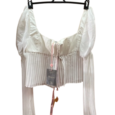 House of CB  Womens  Size L Cropped Top White 