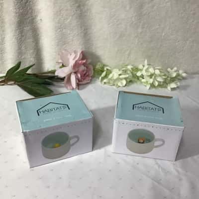 Habitat 101 Peek A Boo Porcelain Mugs - Ducky and Cat (boxed)