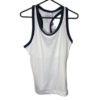 Wimbledon Women's Sleeveless Top Size M White 