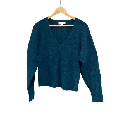 Witchery Womens  Size M V-Neck Jumper Green 
