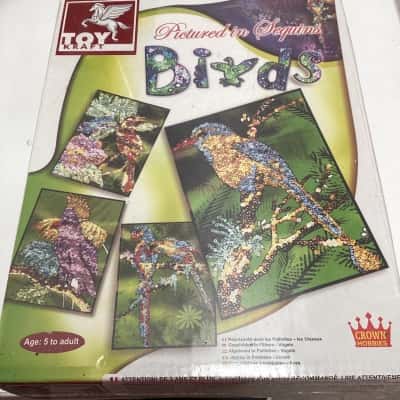  Kids Crown hobbies Bird craft sequins 