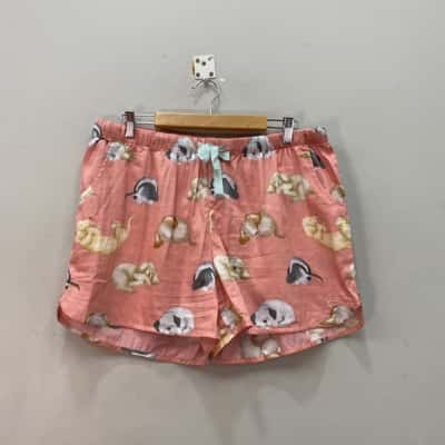 Peter Alexander Womens  Dogs Boxer shorts Size XL Pink  