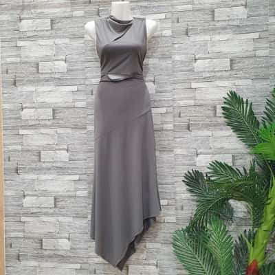  Womens  Size M Maxi Dress Grey 