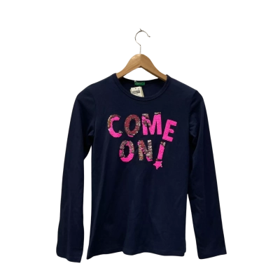 United Colors Of Benetton Kids  Size 11 / 12Years  Tops & T-shirts Navy Blue 