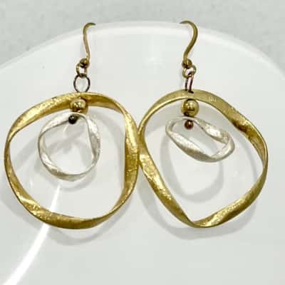 Come Together Earrings- Dual design Intertwining Halos 