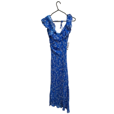 Forever New Womens  Size 4 Midi Dress Blue / Floral 