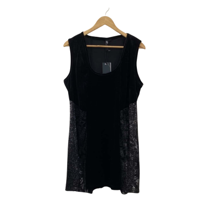 Taking Shape Womens  Size S Tunic Dress Black  / Grey "China Berry"