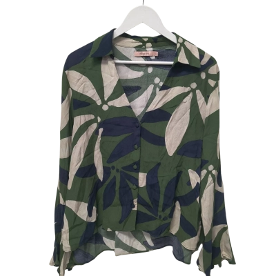 Mister Zimi Womens  Size 14 Long Sleeve Top Green 