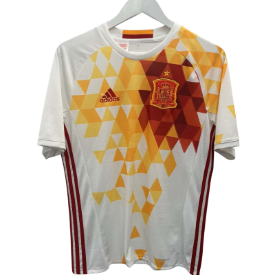 Adidas Spain National Football Team Away Jersey Kids size 16 White/Burnt Orange / Red / Yellow 