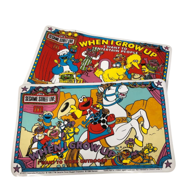 Sesame Street Place Mats x 2
