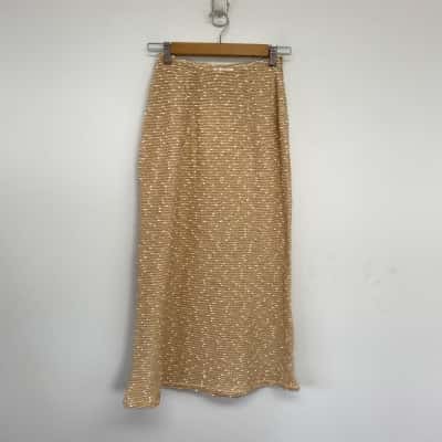 Sabo Skirt Tan West Midi Skirt  Size 8 / S 