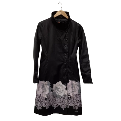 Desigual Womens  Size 36 Winter Coat Black  / Grey / White 