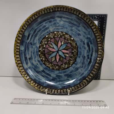 Handmade Plate Earthy Platter Serving Tray Ceramic 