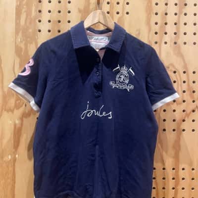 Joules Beaufort Navy Blue Short Sleeve Cotton Polo Shirt