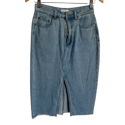 Elka Collective Womens  Size 8 Denim Skirt Blue 