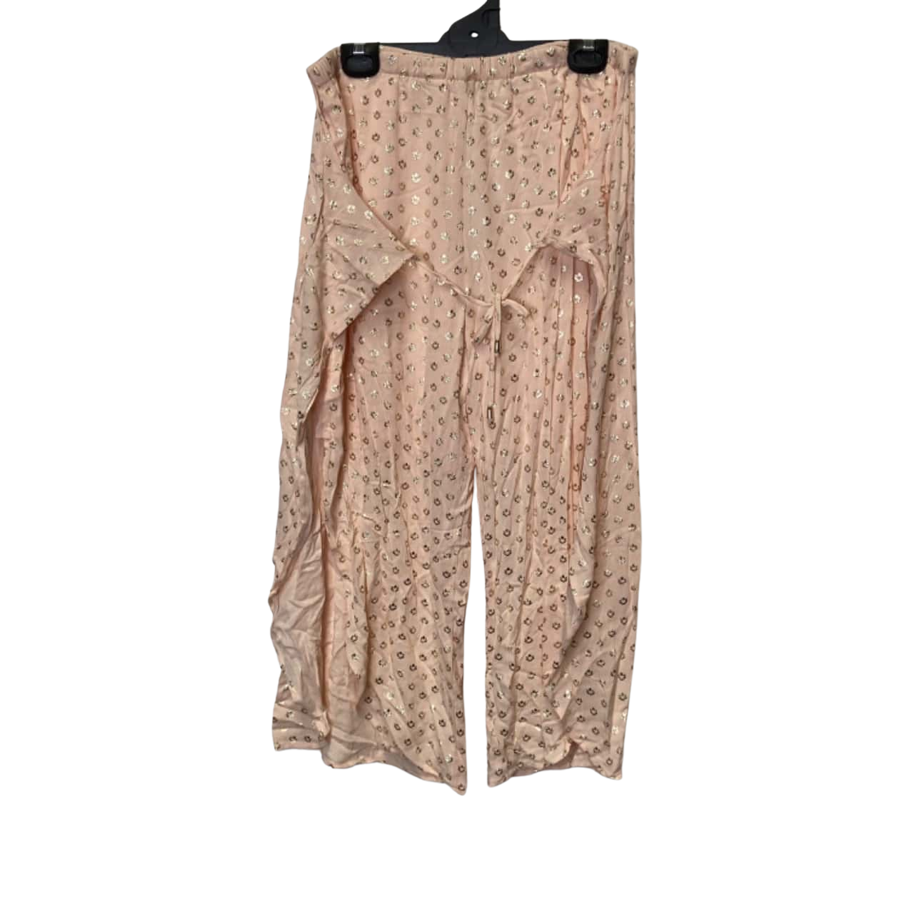 rockmans-womens-crop-foil-wrap-pants-size-14-pink-bnwt