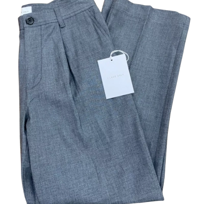  Womens I Love Ugly  Size S Straight Leg Pants Grey 