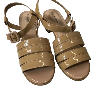 Hush Puppies Womens  Size 6 Sandals Beige “Katniss” Blush patent 