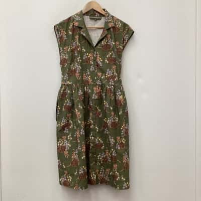 Princess Highway Womens Dress Floral / Green Size 12