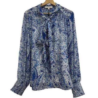 Perri Cutten Womens  Size 18 Blouse Blue / White 