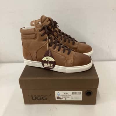 NEW - UGG Lace Up High Top Sneaker Cognac - Size EU 41