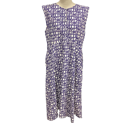 KowTow  Size L Sleeveless Dress  Blue / White 