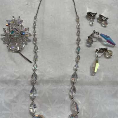  Women’s COSTUME AB Crystal gem jewellery pack