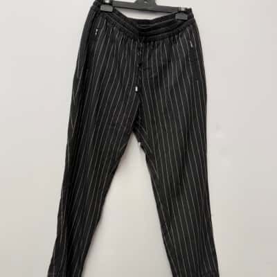 Witchery Size 12 Grey / Pinstriped Jogger Style Pants 