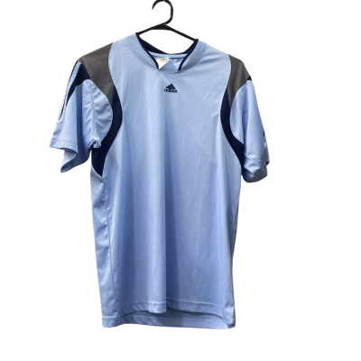 Adidas Mens  Size M Blue / Grey Tee 