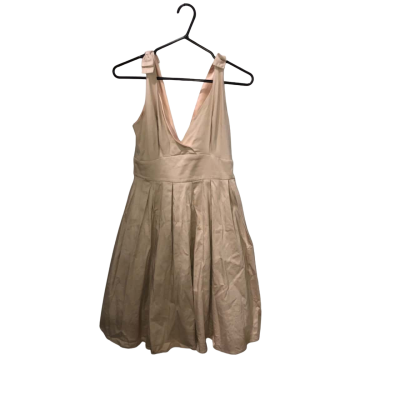 Kitten D’Amour Beige Fit And Flare Dress Size 10