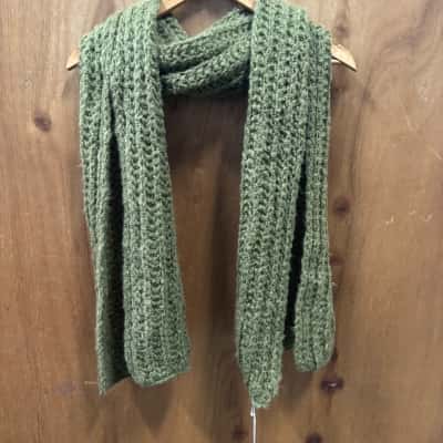 Hawkeye Khaki Knit Scarf 