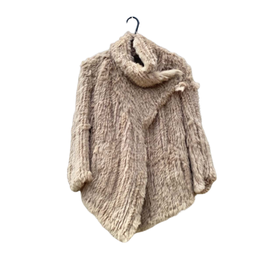  Womens Watson X Watson Size S Rabbit Fur Coat Brown