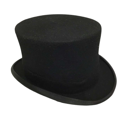  Womens/Mens  Size 7 3/8 Black  Top Hat