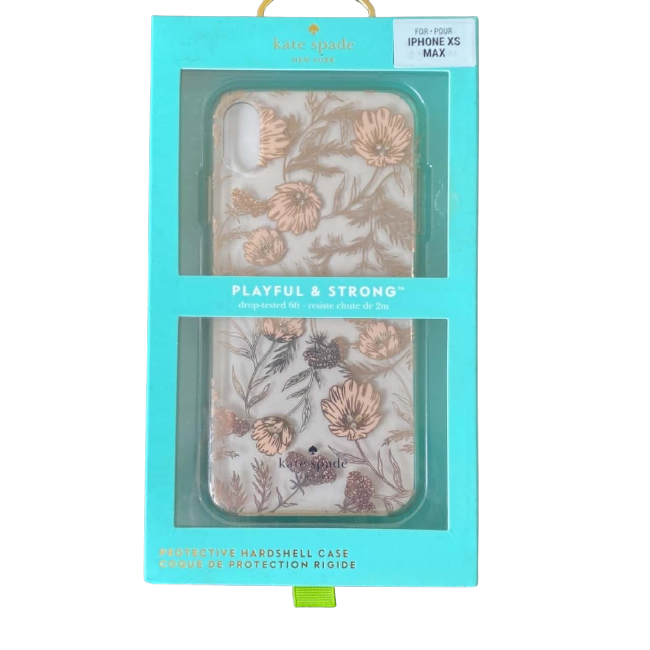 ** REDUCED ** Kate Spade iphone XS Max Pink/Gold Jewelled Floral Phone